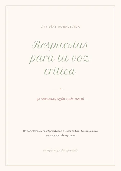 Bono 2: Respuestas para tu voz crítica